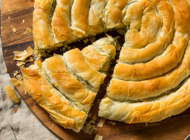 Spanakopita Spirale (épinards et feta maison)